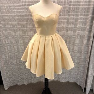 Elegant Nude Bustier Dress